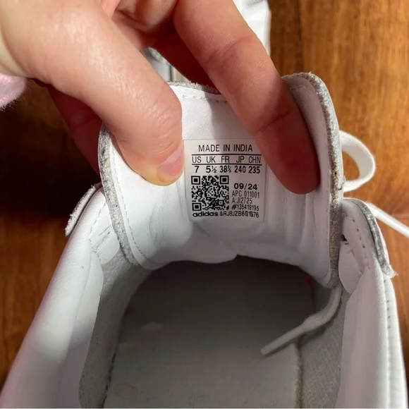 Adidas Samba OG Shoes White Silver Gray Lace Up Sneaker Rubber Sole Womens 7 - Picture 11 of 11